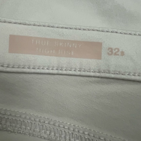 NWT new 32s 32 short GAP high rise true skinny pants beige stone - Picture 4 of 15